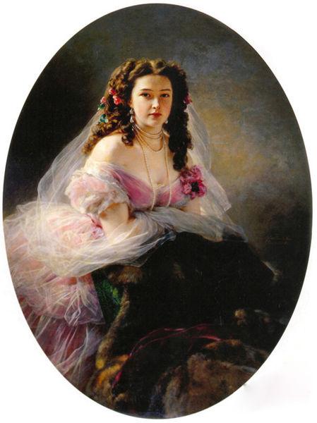 Franz Xaver Winterhalter Portrait of Madame Barbe de Rimsky-Korsakov France oil painting art